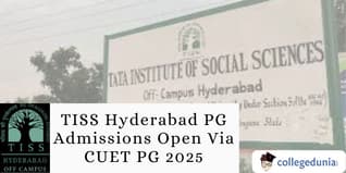 TISS Hyderabad PG Admissions Open Via CUET PG 2025; Apply by February 1